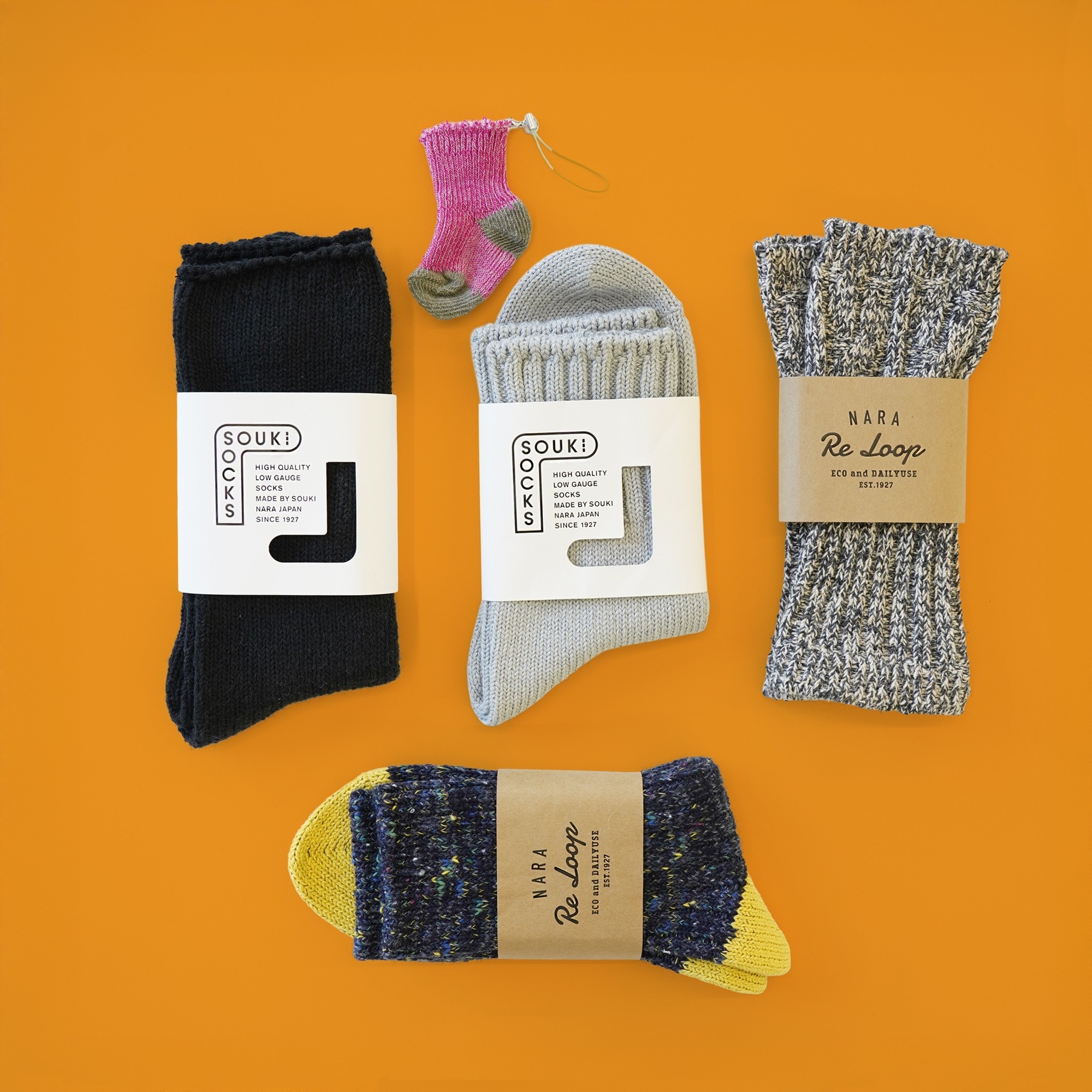 SOUKIの技術と歴史がつまったローゲージソックス