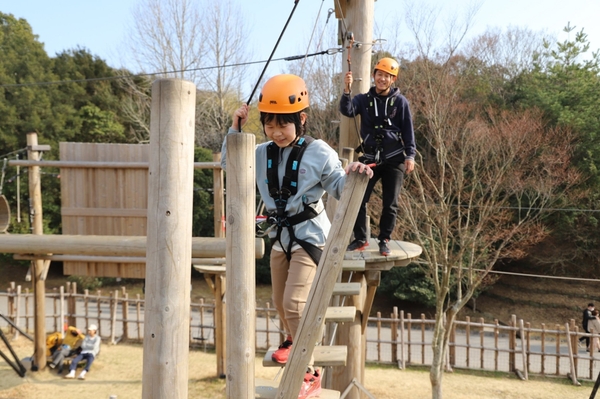 リニューアルしたアスレチックにハラハラドキドキが止まらない！