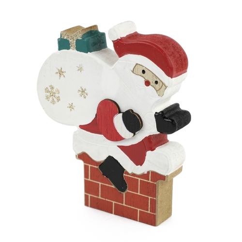 「ウッドデコ Santa Chimney」価格：759円／サイズ：W11×D2.5×H13cm