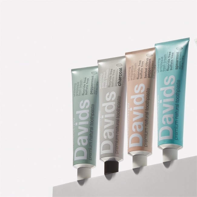 ＊左から、ペパーミント、チャコール 、ハーバルシトラスミント、スペアミント