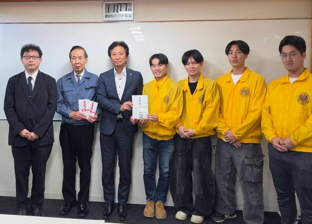 【名城大学】ボランティア協議会と都市情報学部の森ゼミなどが大雨被害を受けた富山県氷見市に寄付