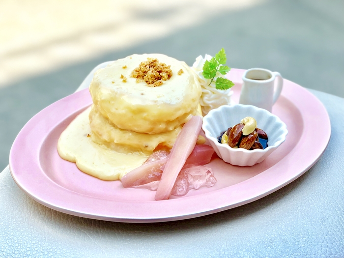 岩下の新生姜コラボレーション『ハニージンジャーパンケーキ 紅茶ソース添え』