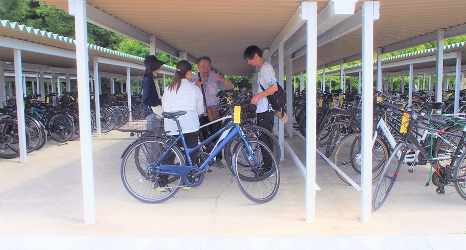 令和6年（2024年）の自転車整備点検の様子