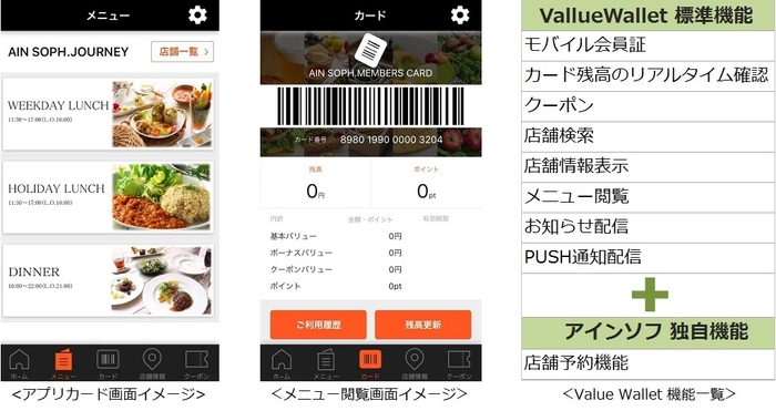 店舗の集客・販売を支援する機能を多数搭載