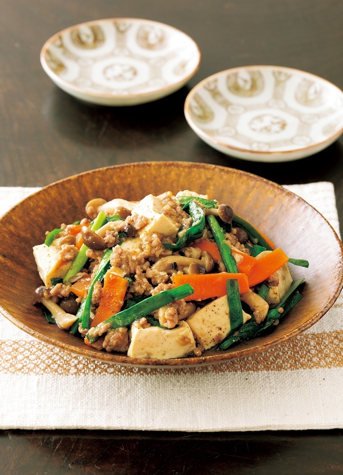 麻婆豆腐風中華炒め