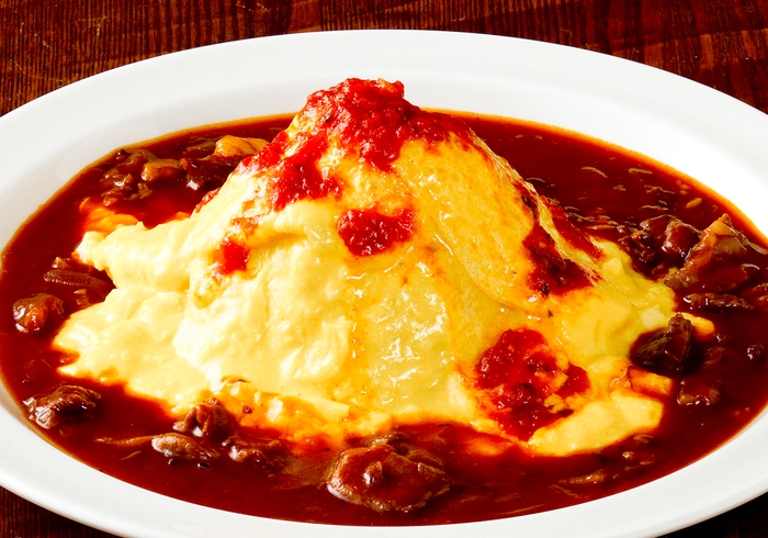 世界遺産!「富士山オムハヤシ(トマト)」