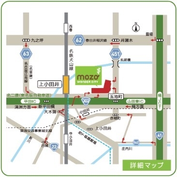 mozo ワンダーシティ位置図 2