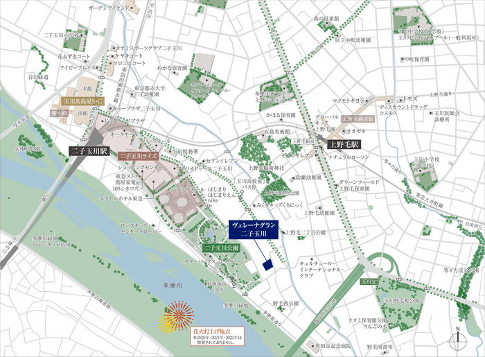 ヴェレーナグラン二子玉川 現地案内図