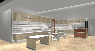 【オグラ眼鏡店/こどもメガネ アンファン 銀座三越店 完成予想CGパース】