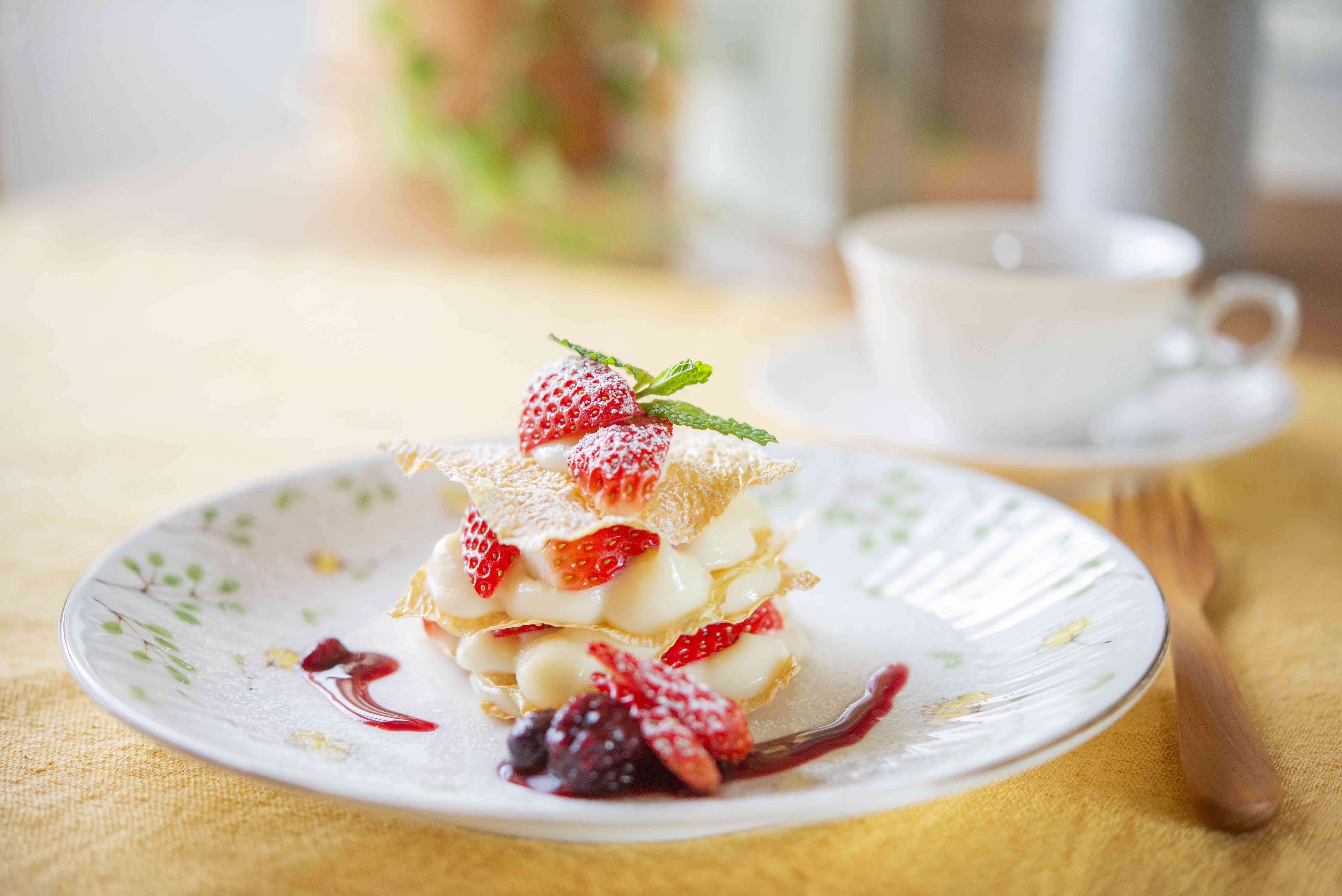 ゆば苺ミルフィーユ