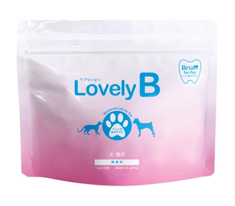 犬・猫用口臭ケアパウダー『Lovely B』 売上急増！！ 歯科医が監修、１００％食品成分で開発された 子供用歯磨き粉を犬・猫用に改良