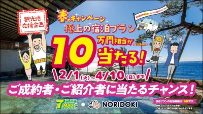 明るく元気に、皆さまを応援！ ジョイカル春のキャンペーン開催　 ～クルマのご成約で宿泊プランが抽選で当たるチャンス！～