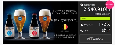 『「五感で楽しむ」クラフトビール』 ウーブロンドが日本での一般販売をスタート　 Makuake(マクアケ)先行独占販売は売り上げ目標の500％を達成！