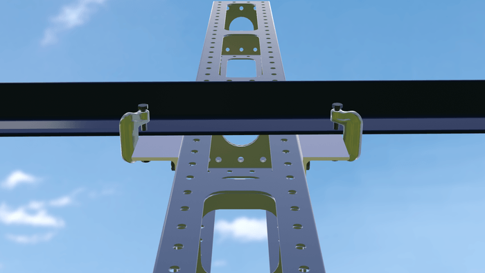 一般鋼材取付アダプタ使用例2