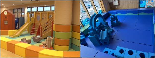 冬季は室内のお子様遊具スペースを増設!