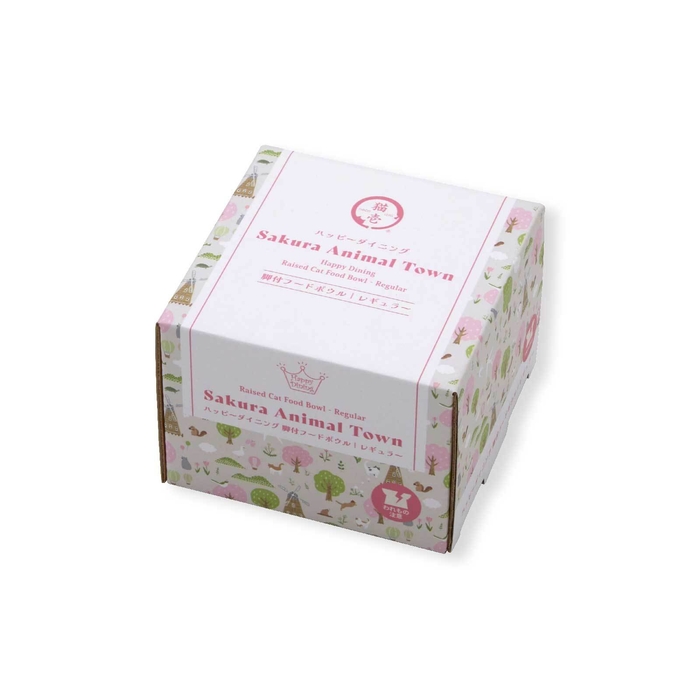 猫用 脚付フードボウル レギュラー Sakura Animal Town_PKG