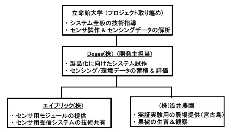 実証実験プロジェクト体制