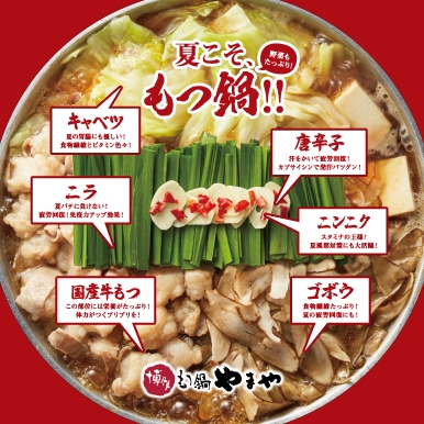 夏こそ、もつ鍋！！