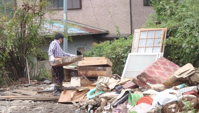 平成23年（2011年）紀伊半島大水害でのボランティア活動の様子