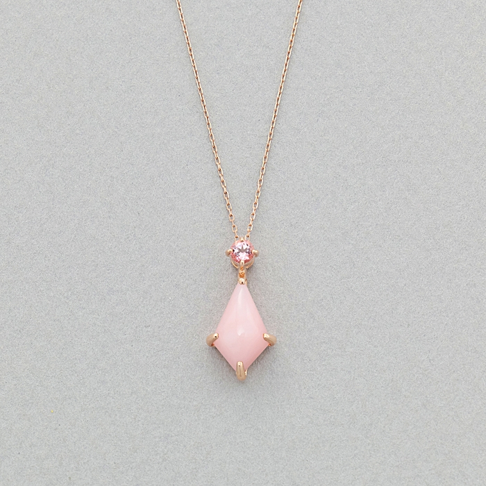 K10PG NECKLACE /PINK OPAL, TOPAZ  \27,500（税込）