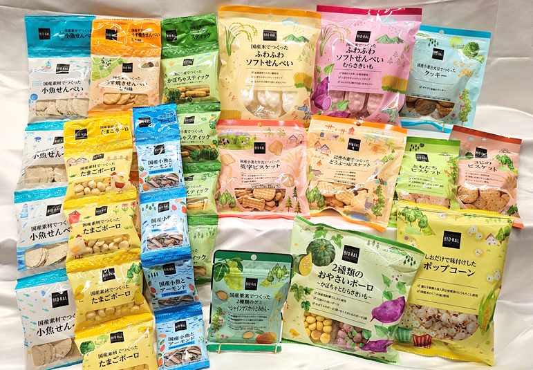 お子様に安心できるおやつを！
自然派PB「BIO-RAL」から“子ども菓子シリーズ”が誕生！