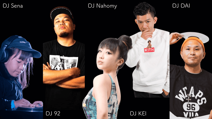 DJ Sena/DJ 92/DJ Nahomy/DJ KEI/DJ DAI