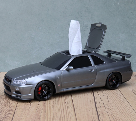 スカイライン GT-R のウェットティッシュケース