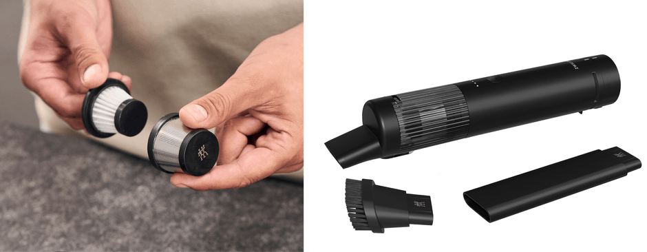 2層式のフィルターとアタッチメント