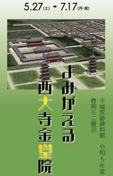 [奈文研イベント]平城宮跡資料館 令和5年度 春期ミニ展示 「よみがえる西大寺金堂院」