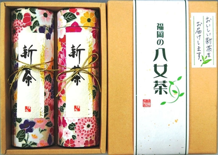 福岡県産「八女茶」新茶缶セット