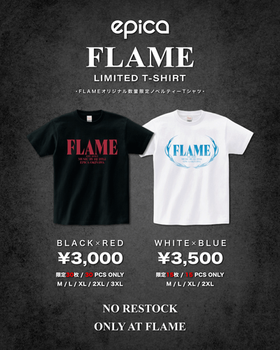FLAMEノベルティーTシャツ