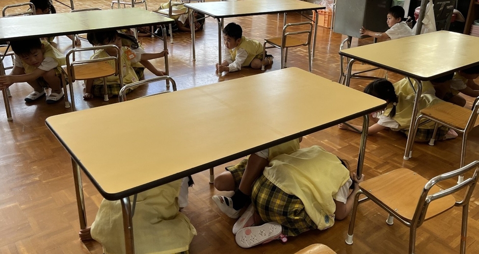 令和6年(2024年)6月実施の「地震・火災・避難訓練」の様子