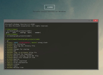 【Cmder】Webページ制作でも重宝！コマンドプロンプトに代わりコンソール操作が楽になるエミュレータ。