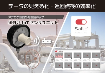 すぐ始められるレトロフィットDX製品！ 後付けIoTセンサユニット「Salta®」に監視用PCアプリ「Desktop Salta®」を無償付属し本格販売開始。