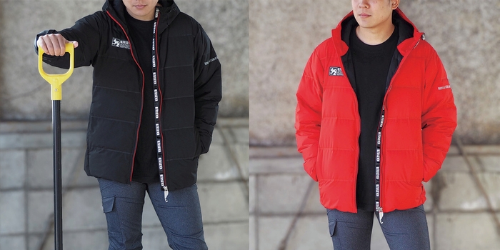 UT-15 ストレッチ防寒パーカー着用写真