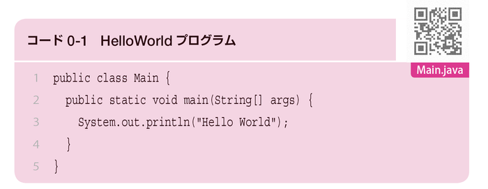 紙面掲載コードの例