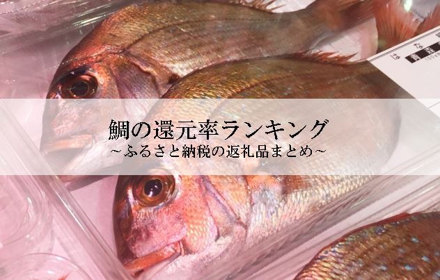 【2025年7月版】ふるさと納税でもらえる『鯛』の還元率ランキングを発表