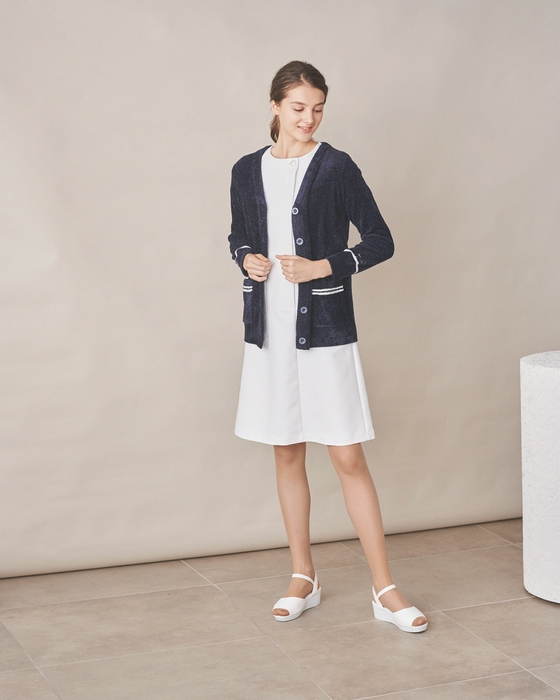 ナイロン'スムーズィー'ラインカーディンガン