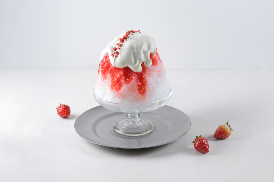 国産いちご100％使用のいちごかき氷