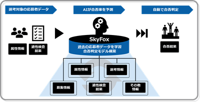 ▼イメージ図(検証する応募者データは企業によって異なります)