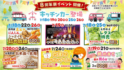 8周年祭イベントスケジュール