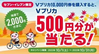 【セブン‐イレブン限定】抽選で2,000名さまにＶプリカ500円分が当たる！