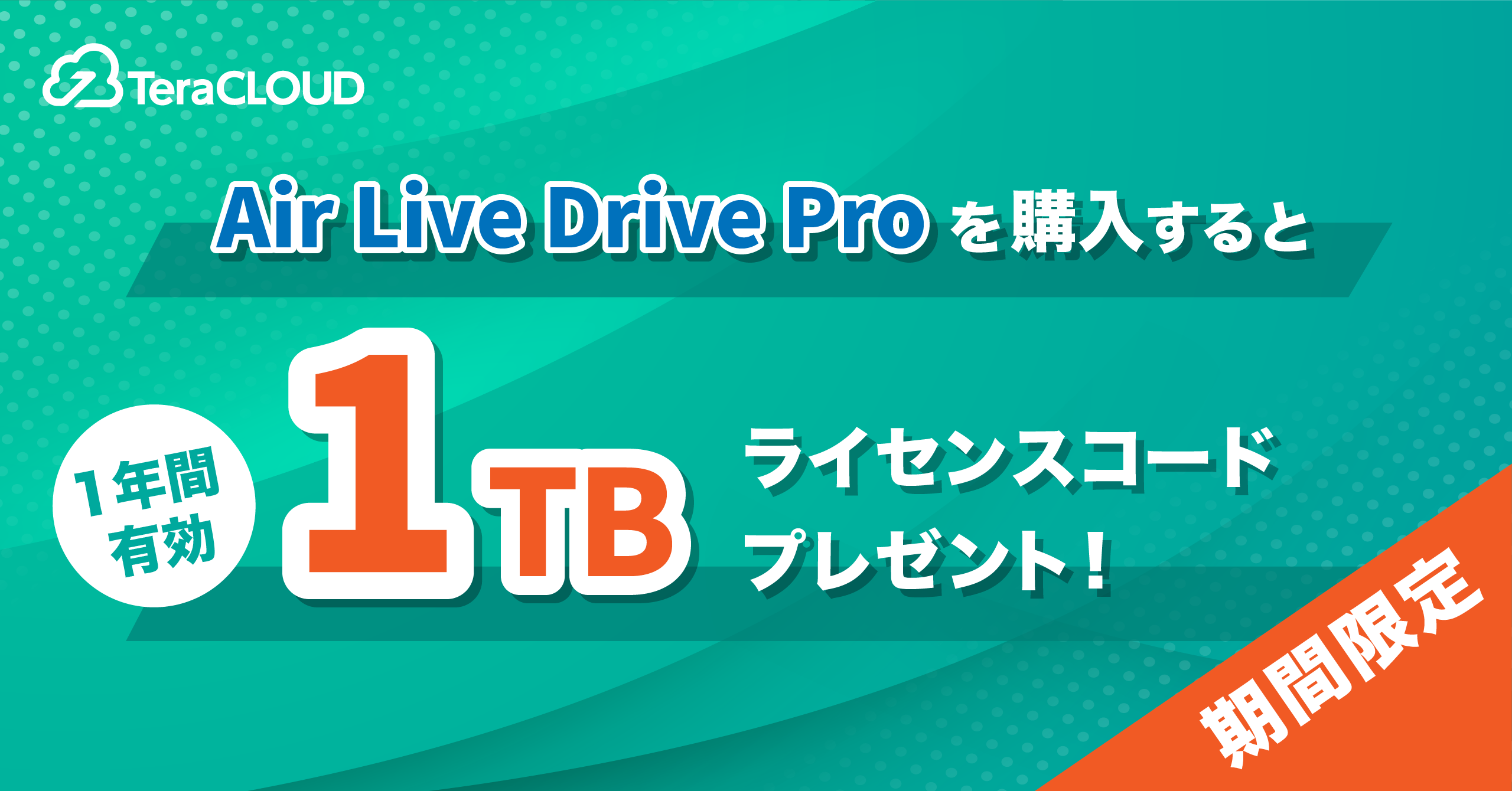 「Air Live Drive Pro」購入で、【1TB】のオンラインストレージがもらえるのは今だけ?✨