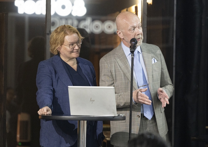 参加者からの質問に答える、カリッティ社CEOピーター・ルオコネン氏(右)とヤーナ・パルタネン氏(左)