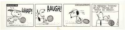「ピーナッツ」原画　1975年6月7日 (C) Peanuts Worldwide LLC