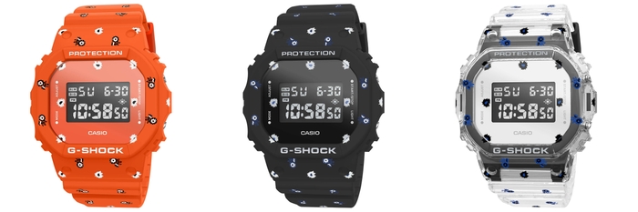 MY G-SHOCK　DWE-5610NM(左からORANGE、BLACK 、SKELETON)(1)