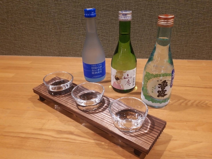 地酒飲み比べ　　※イメージ