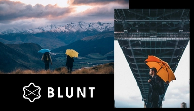 【BLUNT(ブラント)】革新的なデザイン、空気力学的にも丈夫な天蓋構造を持つBLUNTの傘。悪天候の日の強い味方。-MOONBAT-