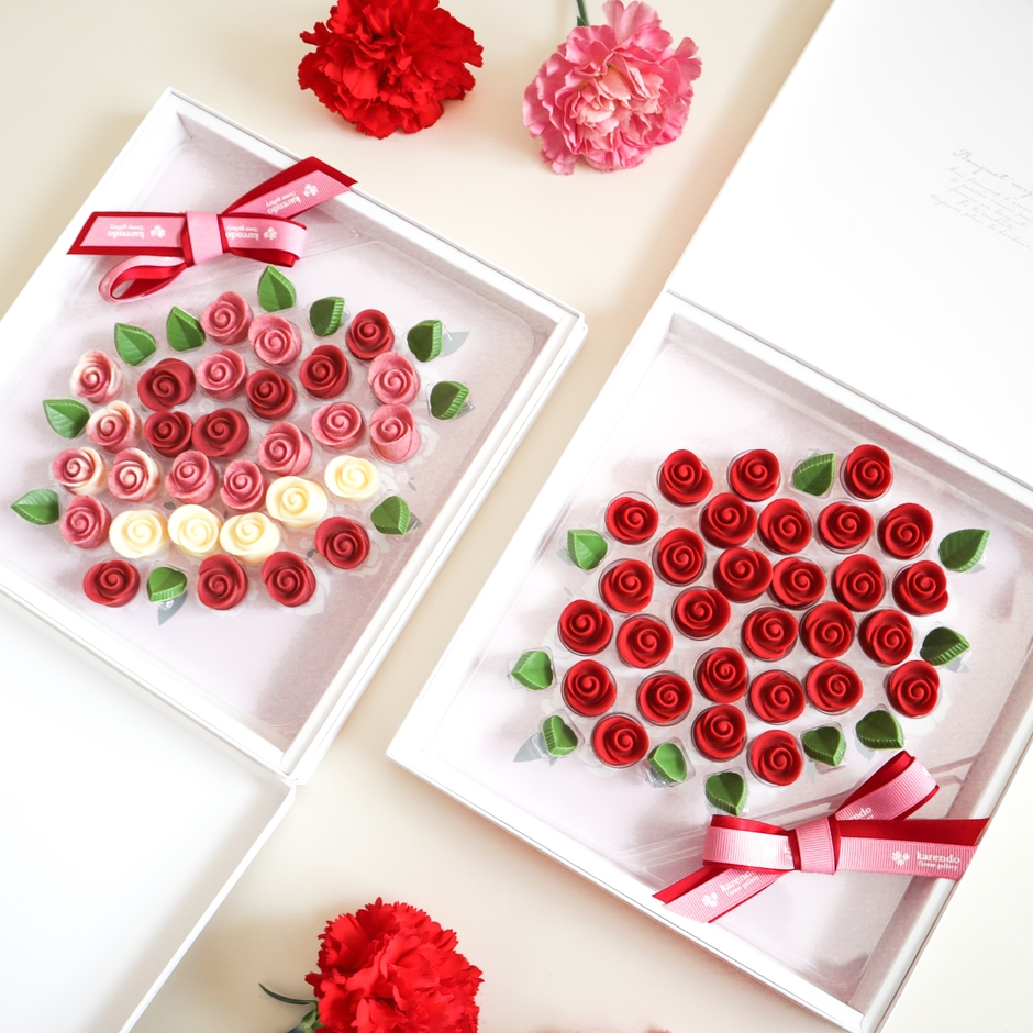 チョコレート「ブーケ ミニヨン・レッド」「ブーケ ミニヨン・ルージュ」