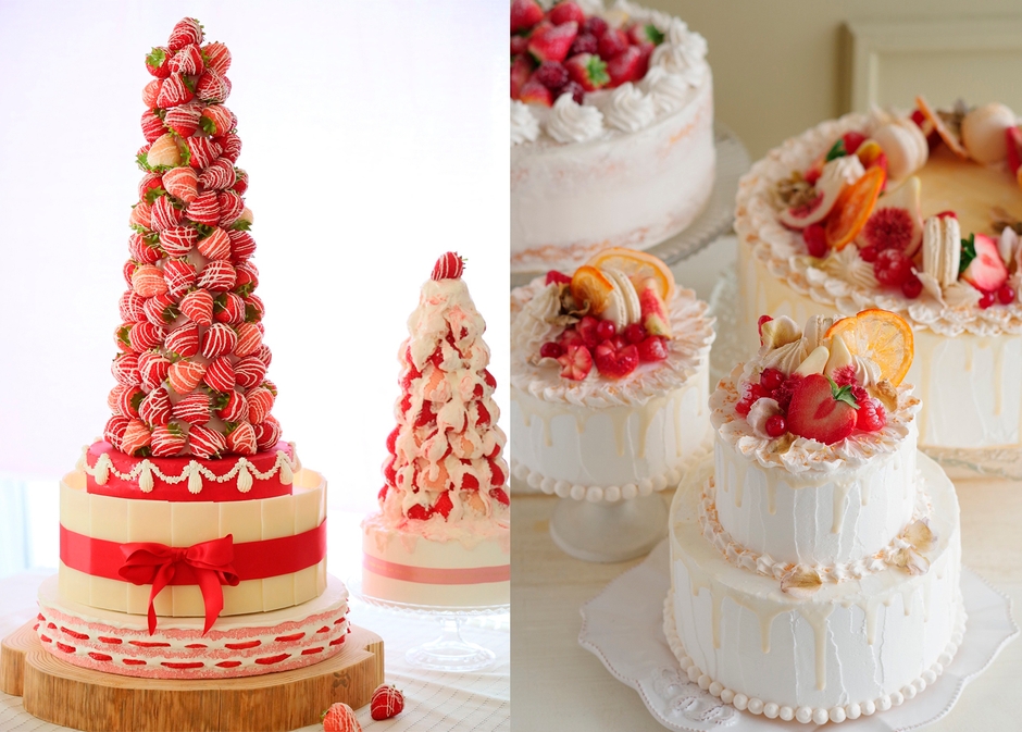 いちごのディスプレイケーキ